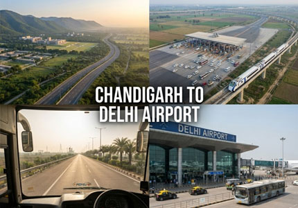 Chandigarh to Delhi Airport